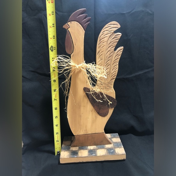 Wooden Rooster farmhouse decor, 16” tall - Picture 5 of 8